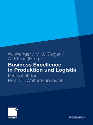 cover image of Business Excellence in Produktion und Logistik
